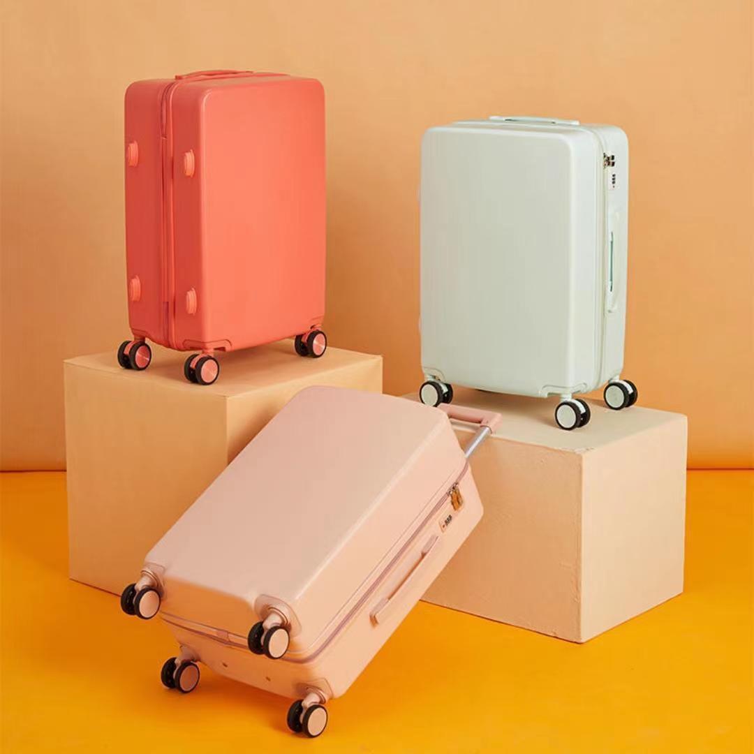 C6069  Cross-border fashionable all-match suitcases, silent universal wheel trolley case, outdoor aluminum frame suitcase wholesale