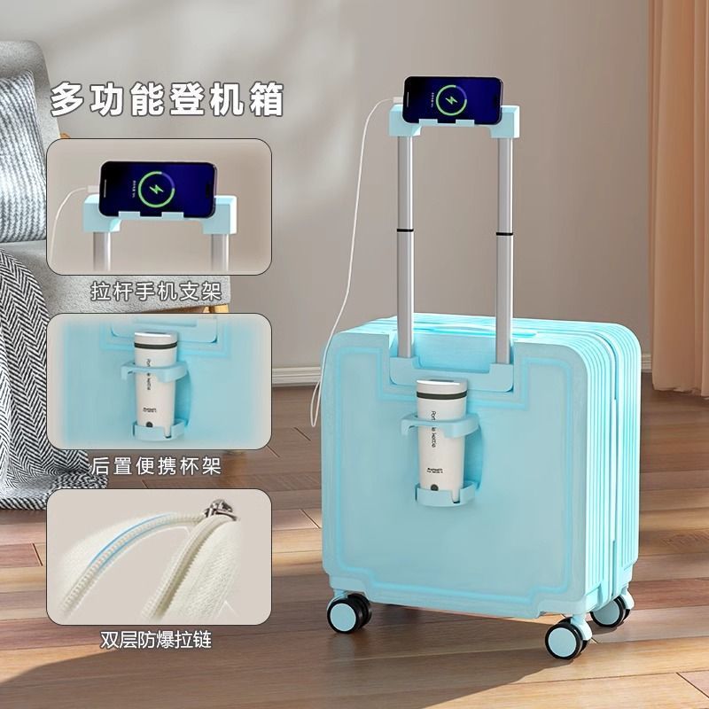 New silent free check-in travel password suitcase women’s small and lightweight 18-inch boarding trolley case men’s 20-inch