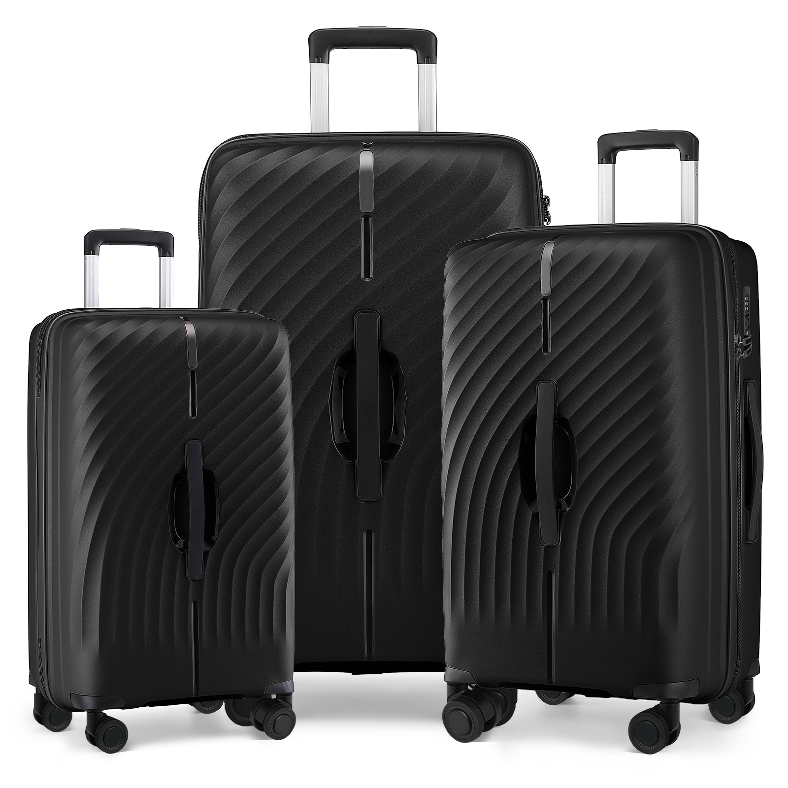 C31007 Extra large capacity zipper PP luggage anti-theft wear-resistant 28-inch dry and wet separation password box Universal wheels